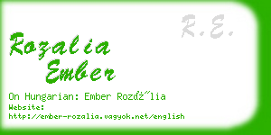 rozalia ember business card